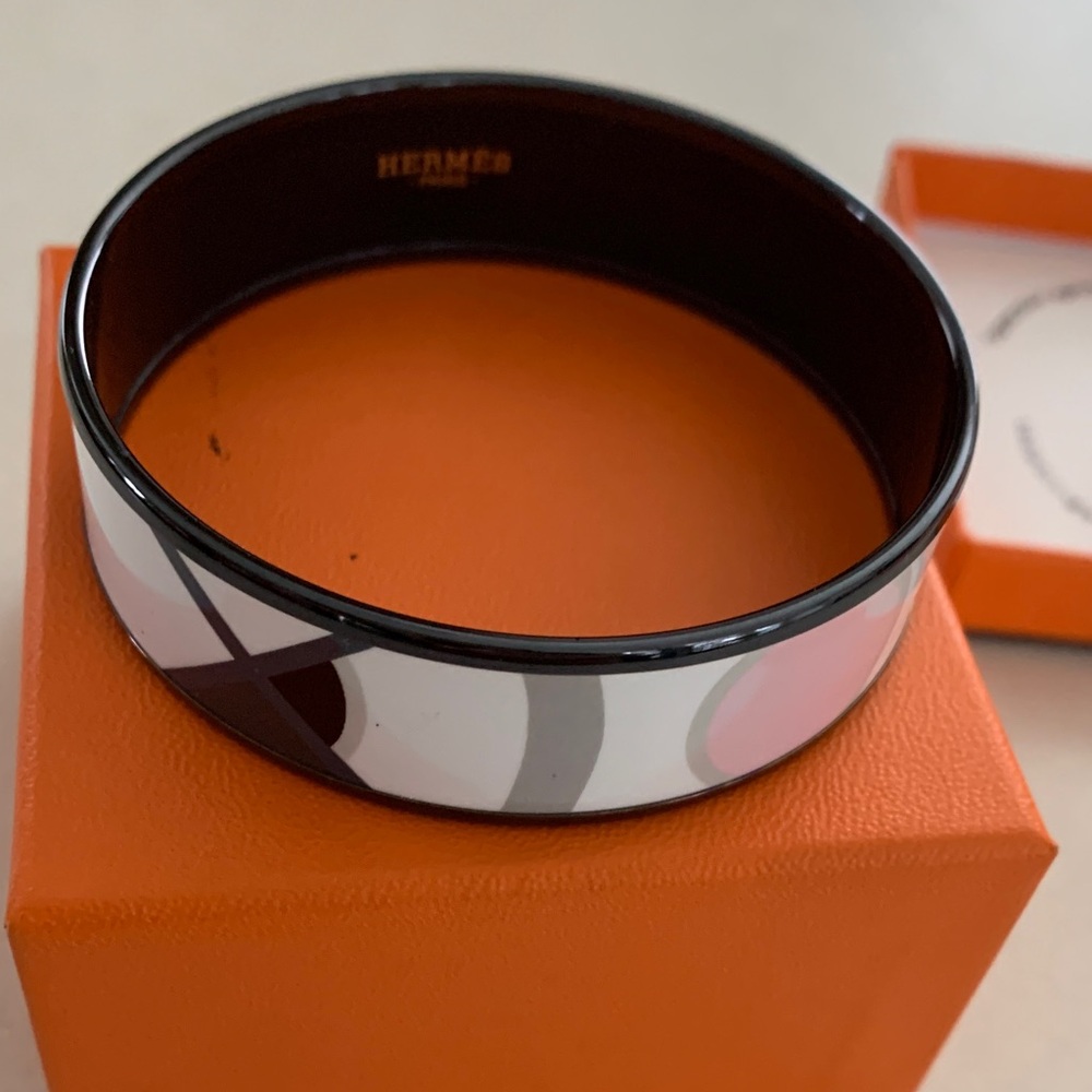 Hermès Multicolor Enamel Bangle